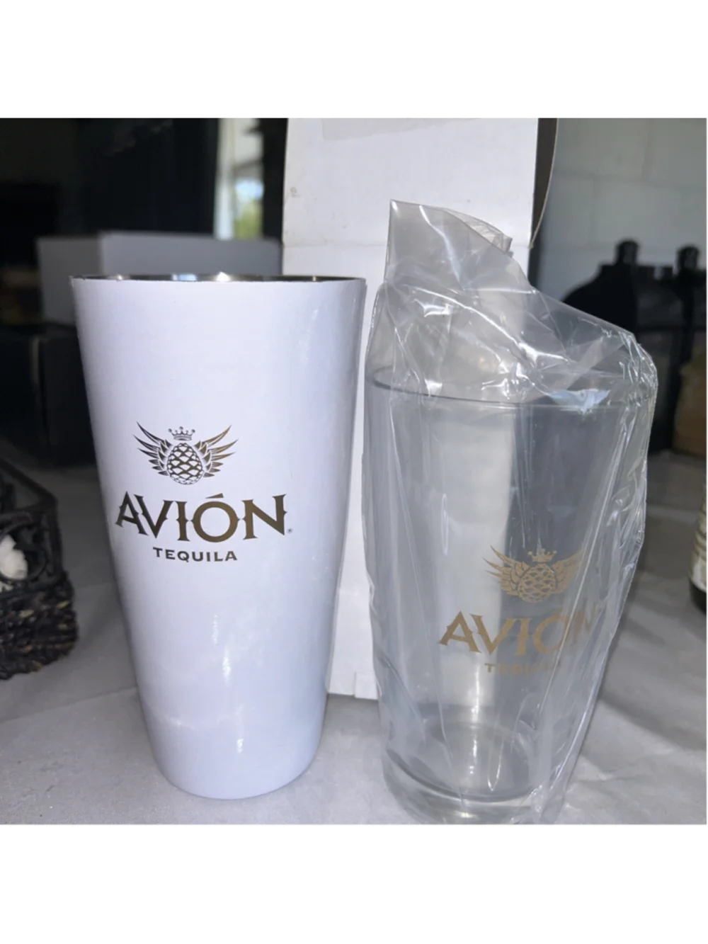 Avion Tequilla Promo Stainless Steel Cocktail Shaker Barware Bar Mancave